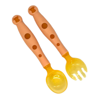 Set de cubiertos para bebe y niño de silicona - El Baúl de Mamá