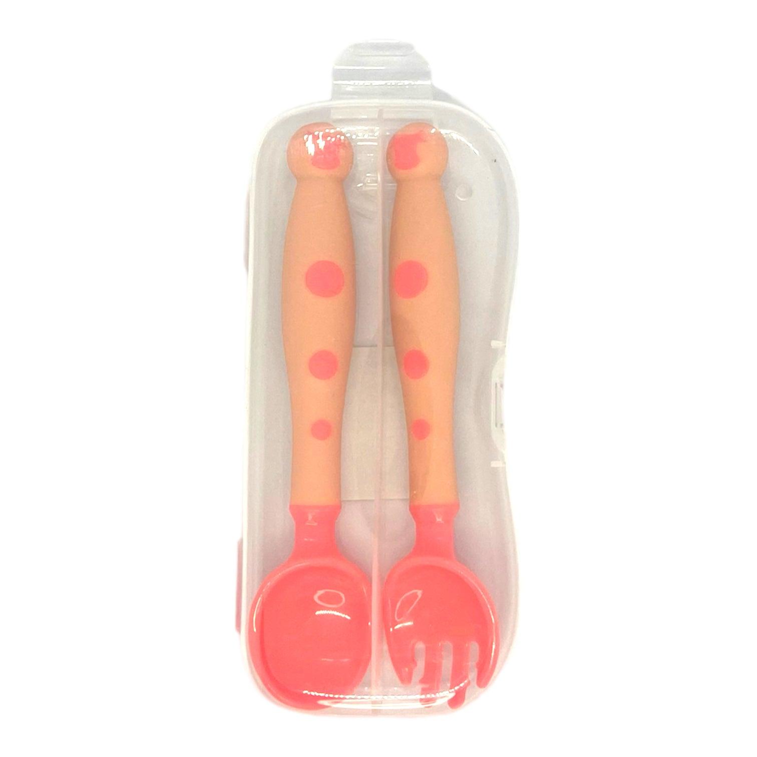 Set de cubiertos para bebe y niño de silicona - El Baúl de Mamá