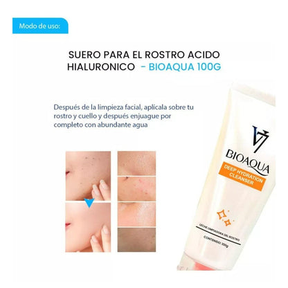 Deep Hydration Cleanser Limpiador De Leche V7 100g - Bioaqua