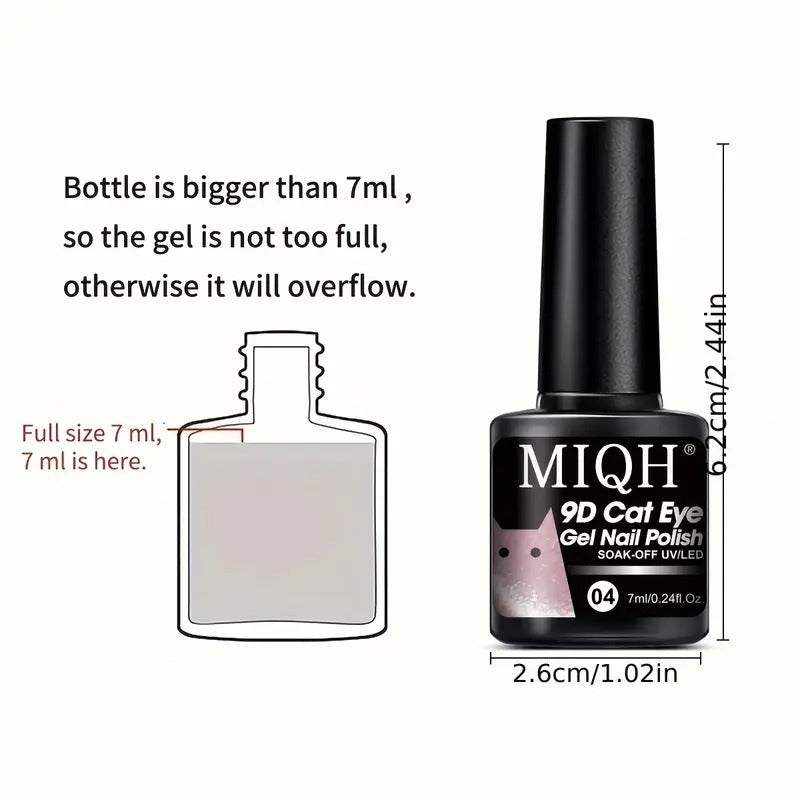 Esmalte en Gel Efecto Ojo de Gato Cat Eye 7ml - El Baúl de Mamá