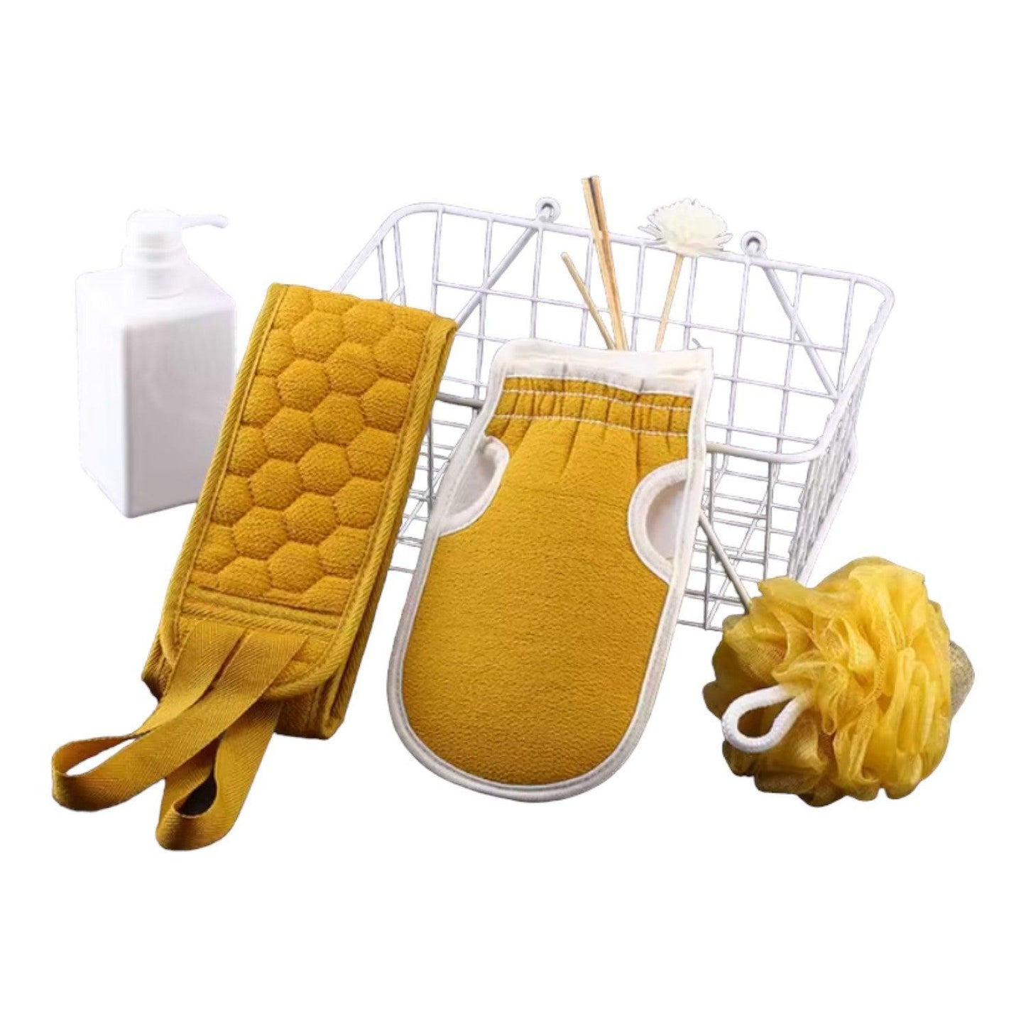 Esponja exfoliante de ducha - Set de 3 pzas - El Baúl de Mamá