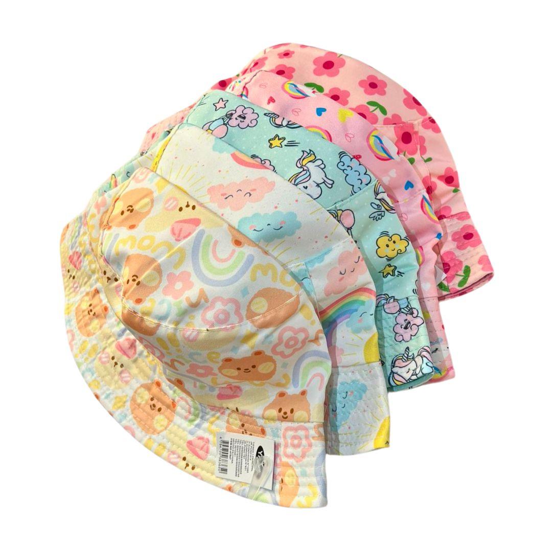 Bucket Hat Gorro Reversible para Niñas - El Baúl de Mamá