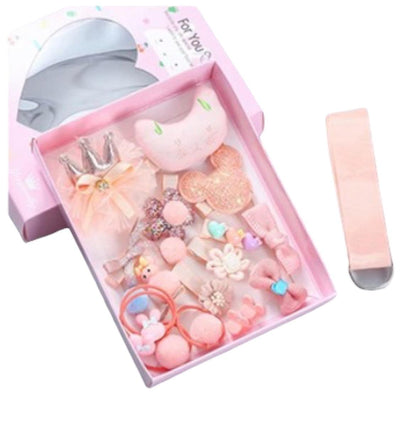 Set 18 Ganchos Para Bebé y Niñas Melon Caja Corazon - El Baúl de Mamá
