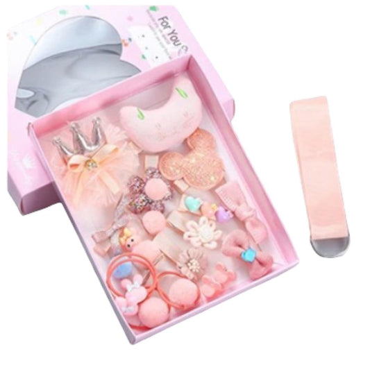 Set 18 Ganchos Para Bebé y Niñas Melon Caja Corazon - El Baúl de Mamá