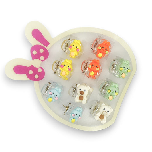 Set 10 Ganchos para niñas y bebés - Conejito - El Baúl de Mamá
