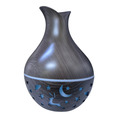 Humidificador tipo madera con luces - El Baúl de Mamá