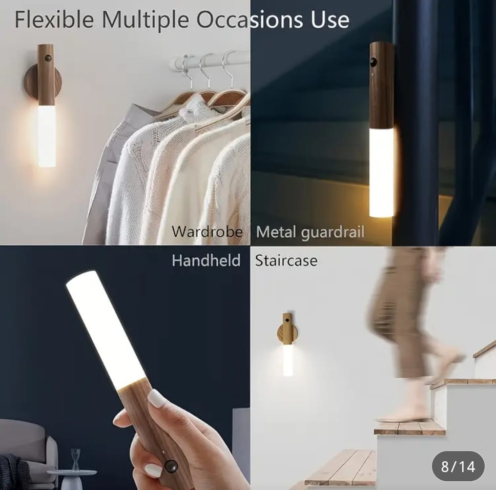 Lámpara LED Aplique Imanado Sensor de Movimiento Recargable - El Baúl de Mamá