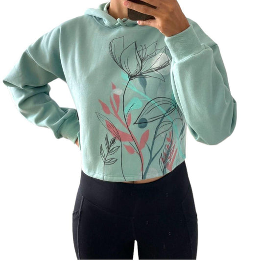 Polera Crop Pintada a Mano - Pieza Única - El Baúl de Mamá