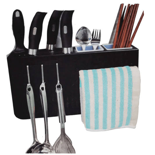 Soporte organizador de pared utensilios de cocina - El Baúl de Mamá