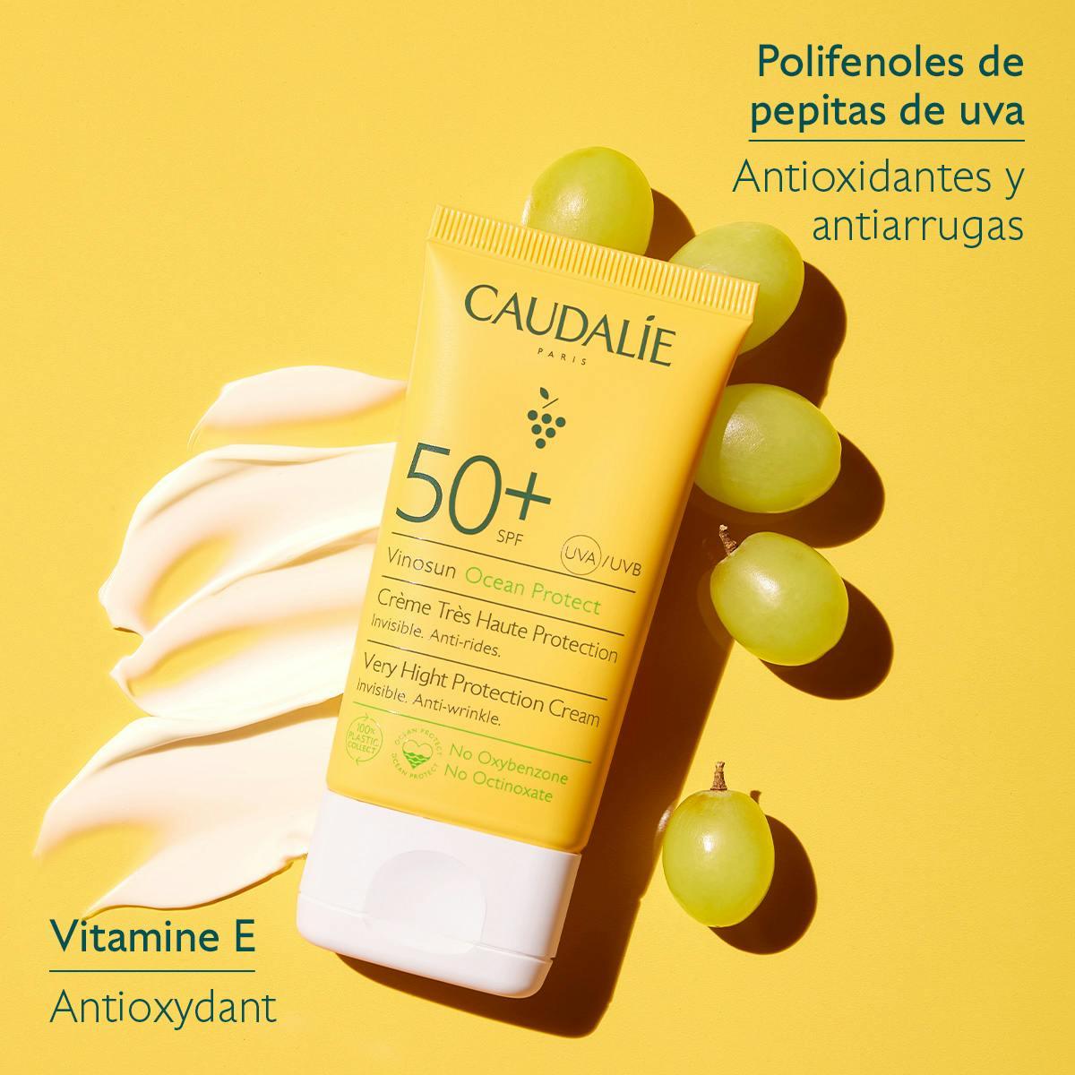 Caudalie Bloqueador solar SPF 50+ Vinosun Protect 25ml - El Baúl de Mamá