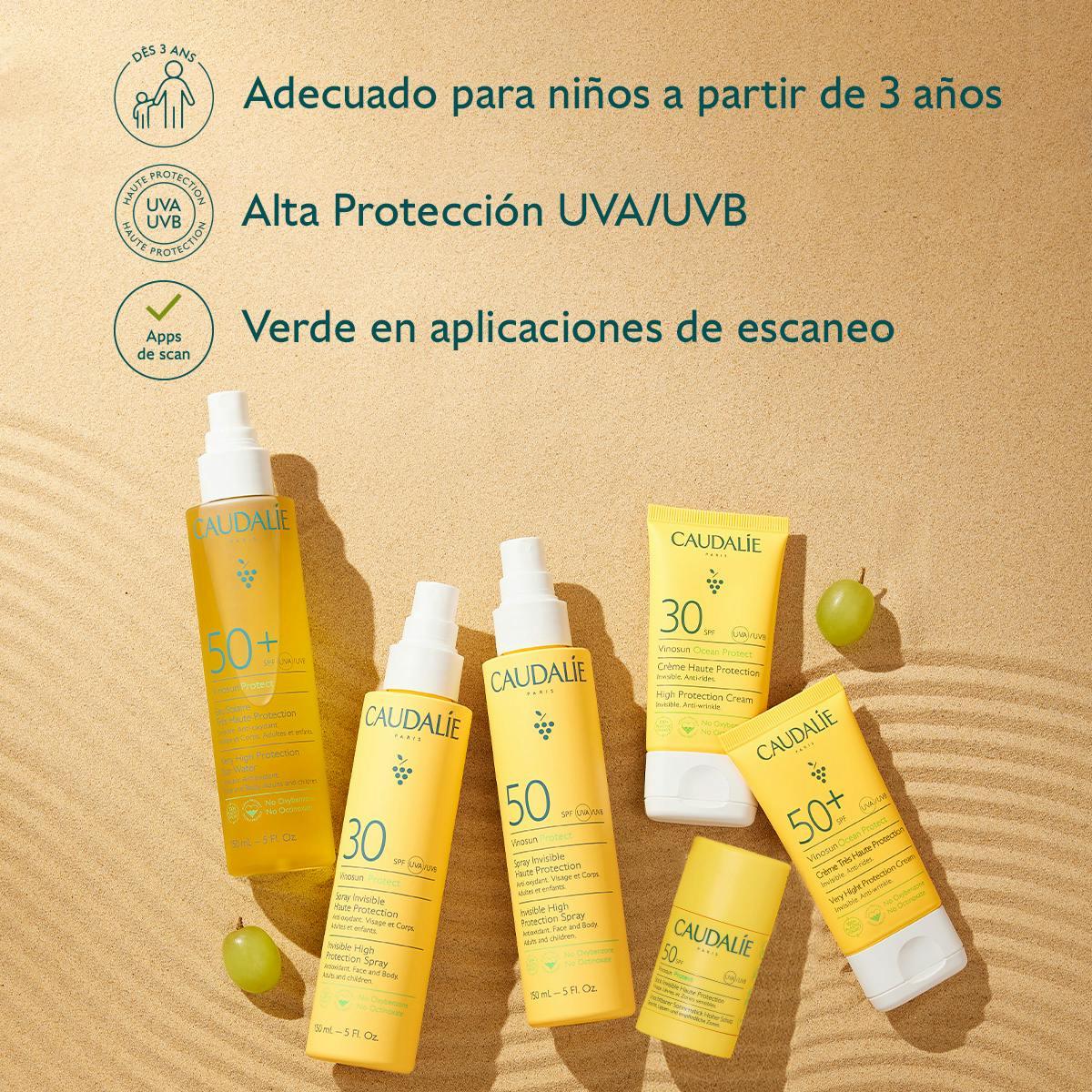 Caudalie Bloqueador solar SPF 50+ Vinosun Protect 25ml - El Baúl de Mamá