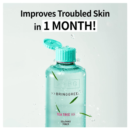 Bring green Tea Tree CICA Tónico Calmante 250ml - Piel tendencia acne