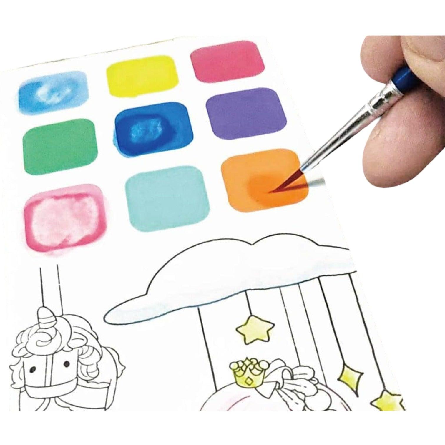 Libro para pintar incluye acuarelas y pincel Compra Acuarela