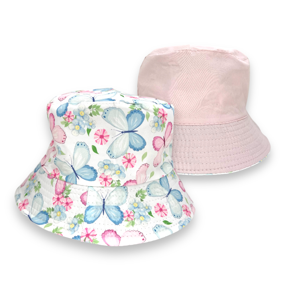Bucket Hat Gorro Reversible para Niñas - El Baúl de Mamá