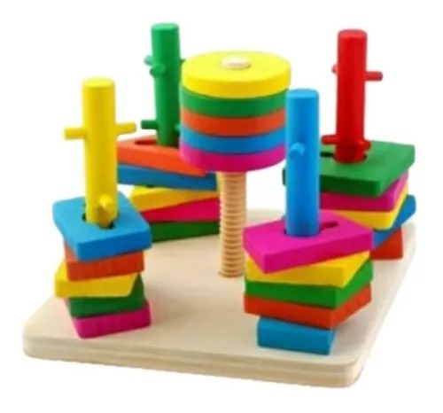 Juguete Didactico Montessori Encaje Para Bebes - El Baúl de Mamá