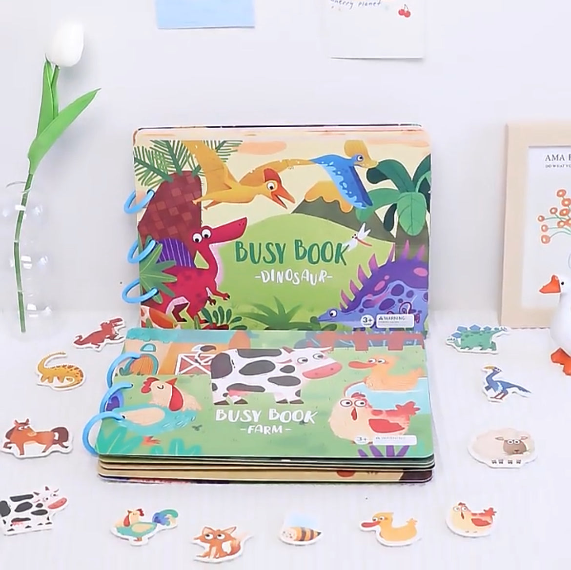 Busy Book Libro de Actividades Silencioso Montessori Didáctico - El Baúl de Mamá