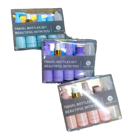 Set de 5 Botellas para Viaje - El Baúl de Mamá