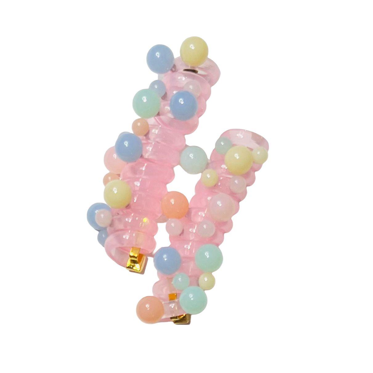 Par de Colet Espiral con Perlas - El Baúl de Mamá