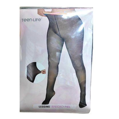 Panties Negras Efecto Piel