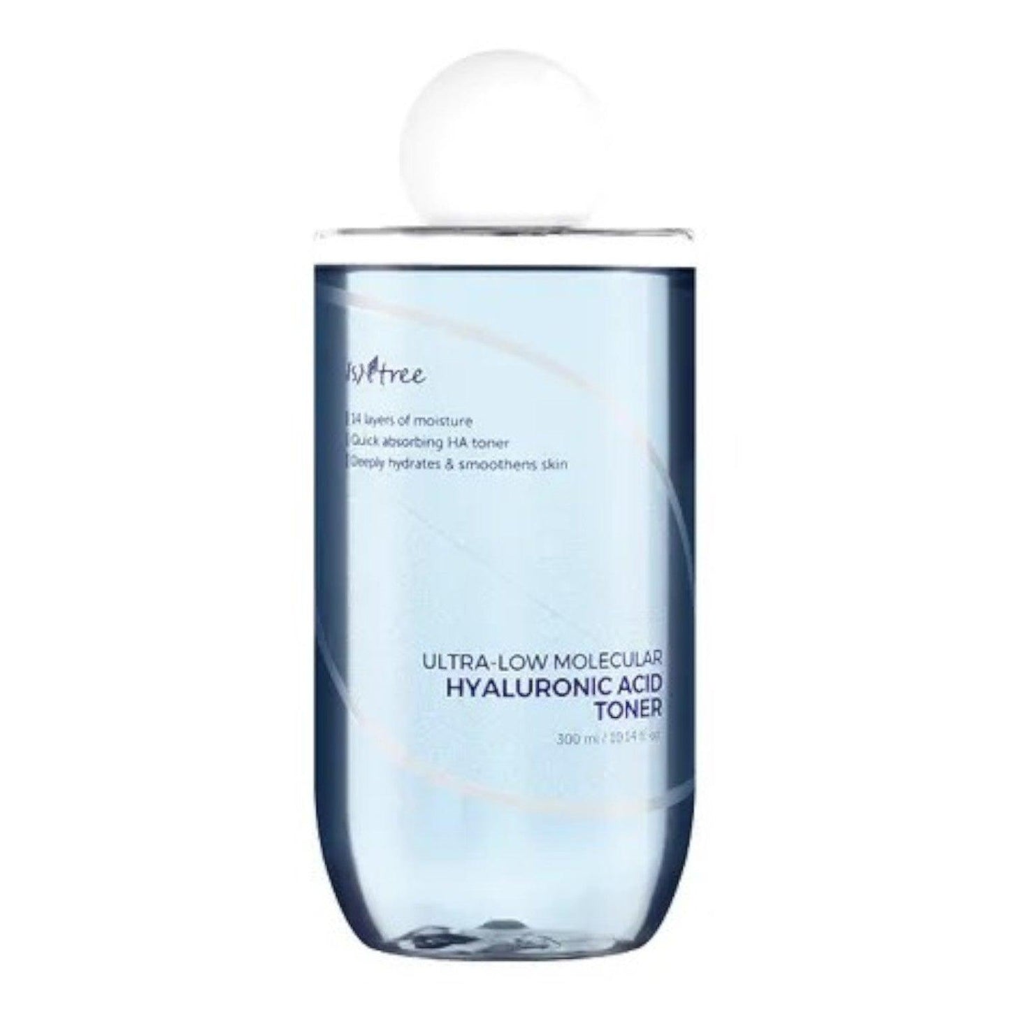 Isntree - Tónico de Ácido Hialurónico Ultra-Low Molecular Hyaluronic Acid Toner 300ml - El Baúl de Mamá