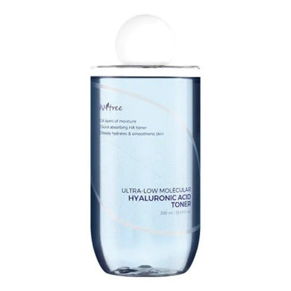 Isntree - Tónico de Ácido Hialurónico Ultra-Low Molecular Hyaluronic Acid Toner 300ml - El Baúl de Mamá