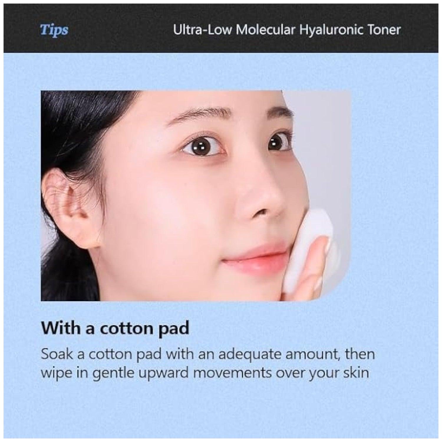 Isntree - Tónico de Ácido Hialurónico Ultra-Low Molecular Hyaluronic Acid Toner 300ml - El Baúl de Mamá