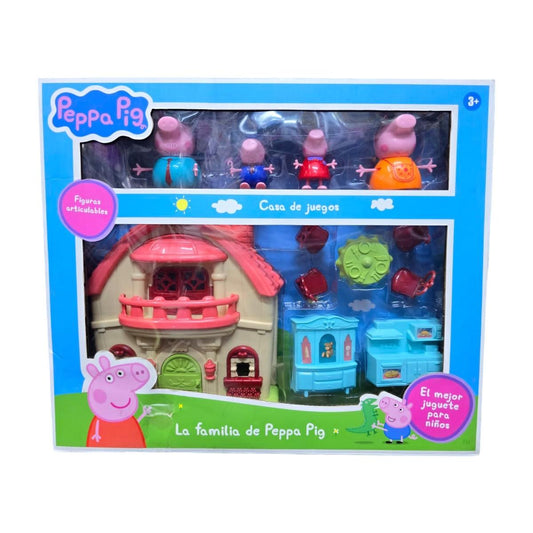 Juguete Peppa Pig Casa x 4 personajes - El Baúl de Mamá