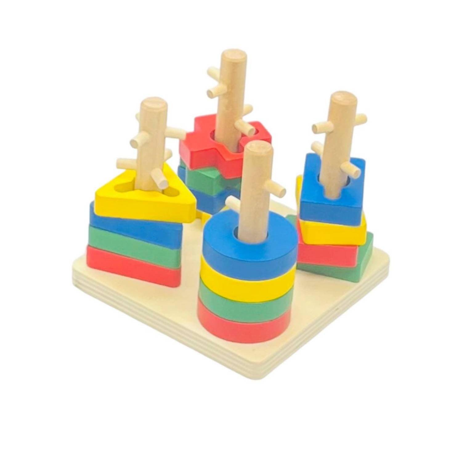 Juego Didactico Encaje Obstaculos Montessori - El Baúl de Mamá