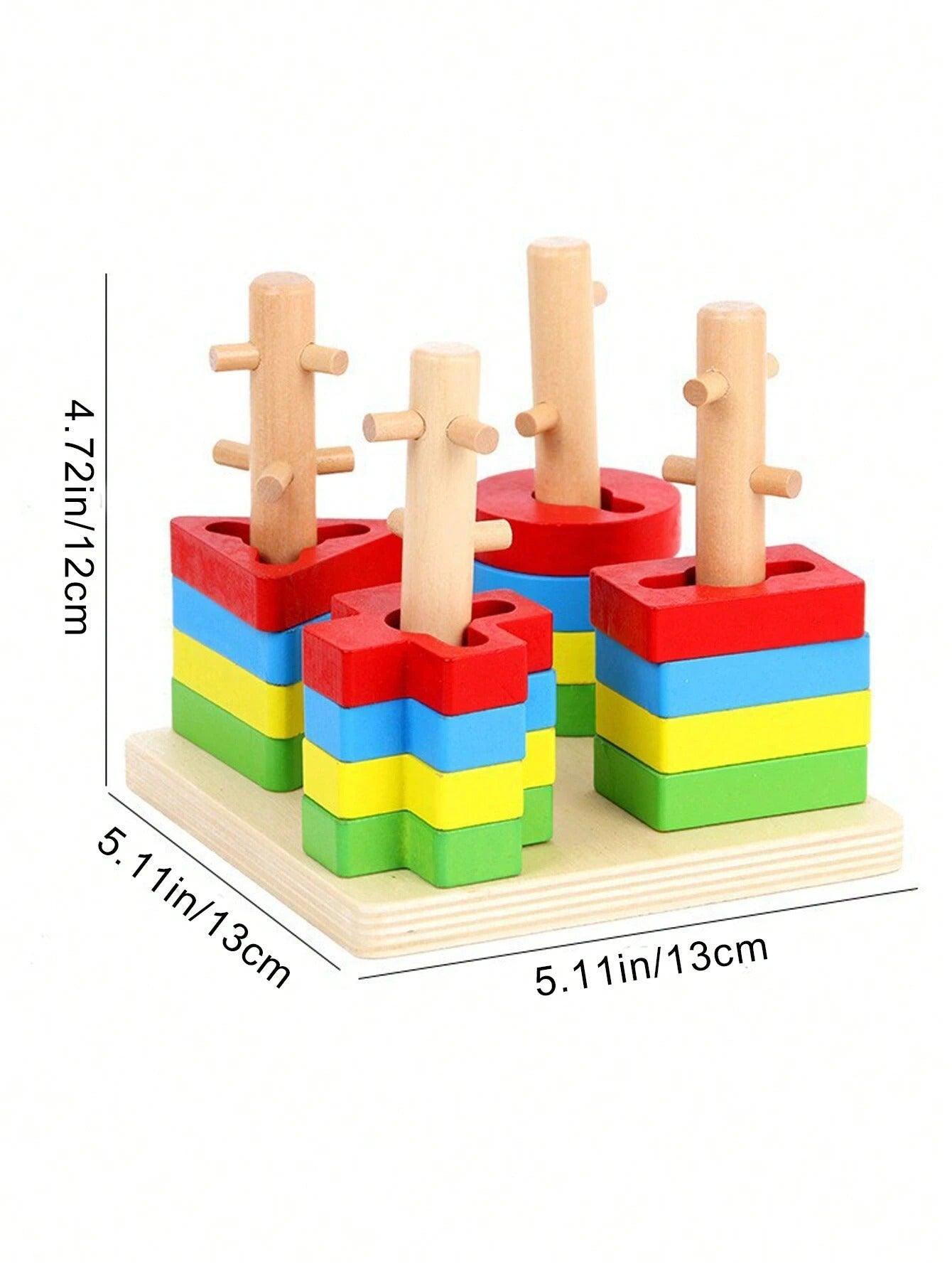 Juego Didactico Encaje Obstaculos Montessori - El Baúl de Mamá