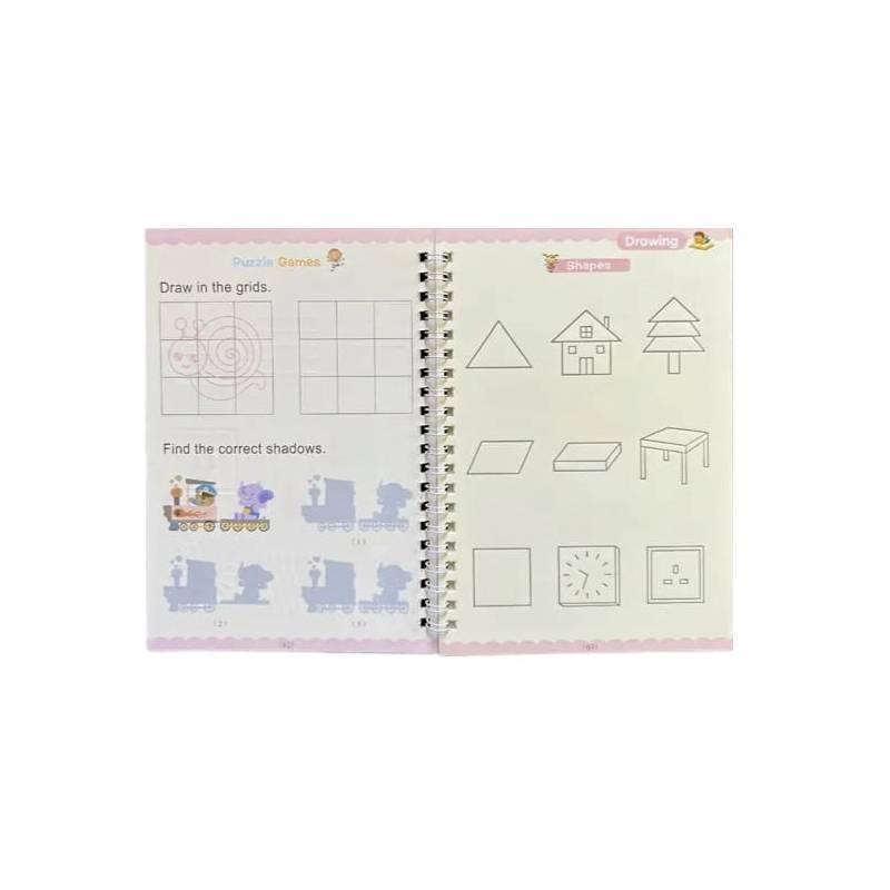 4 Cuadernos de Caligrafía Mágicos Reutilizable - El Baúl de Mamá