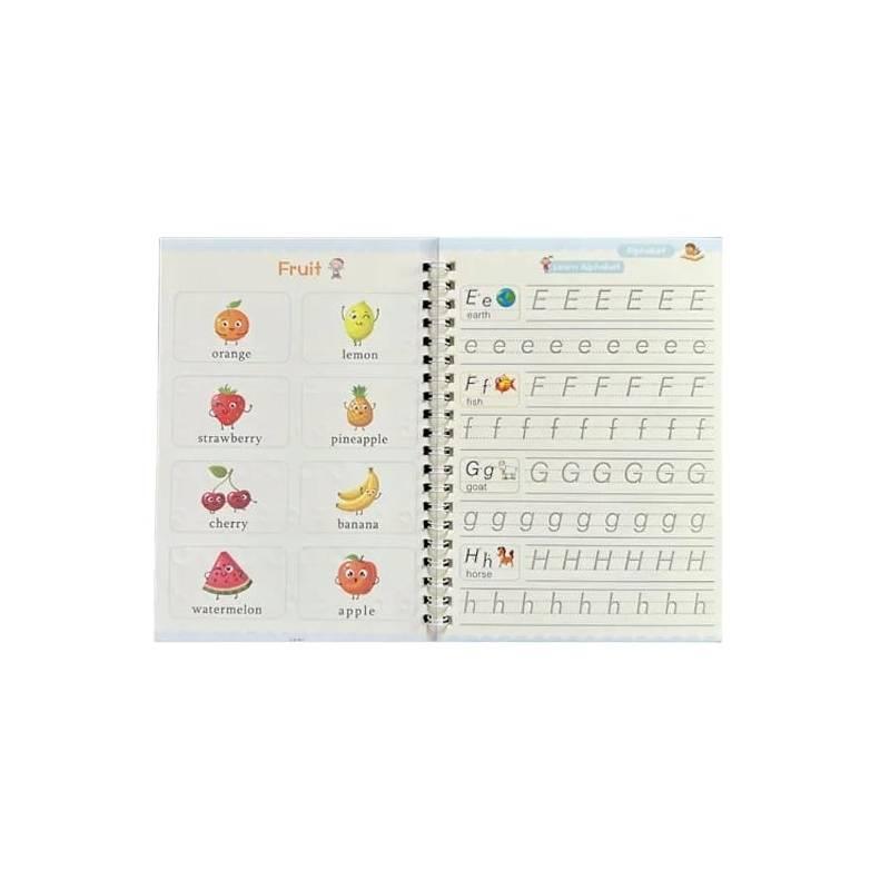 4 Cuadernos de Caligrafía Mágicos Reutilizable - El Baúl de Mamá