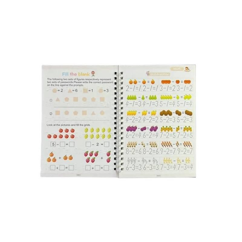4 Cuadernos de Caligrafía Mágicos Reutilizable - El Baúl de Mamá