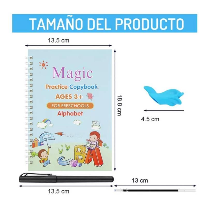 4 Cuadernos de Caligrafía Mágicos Reutilizable - El Baúl de Mamá