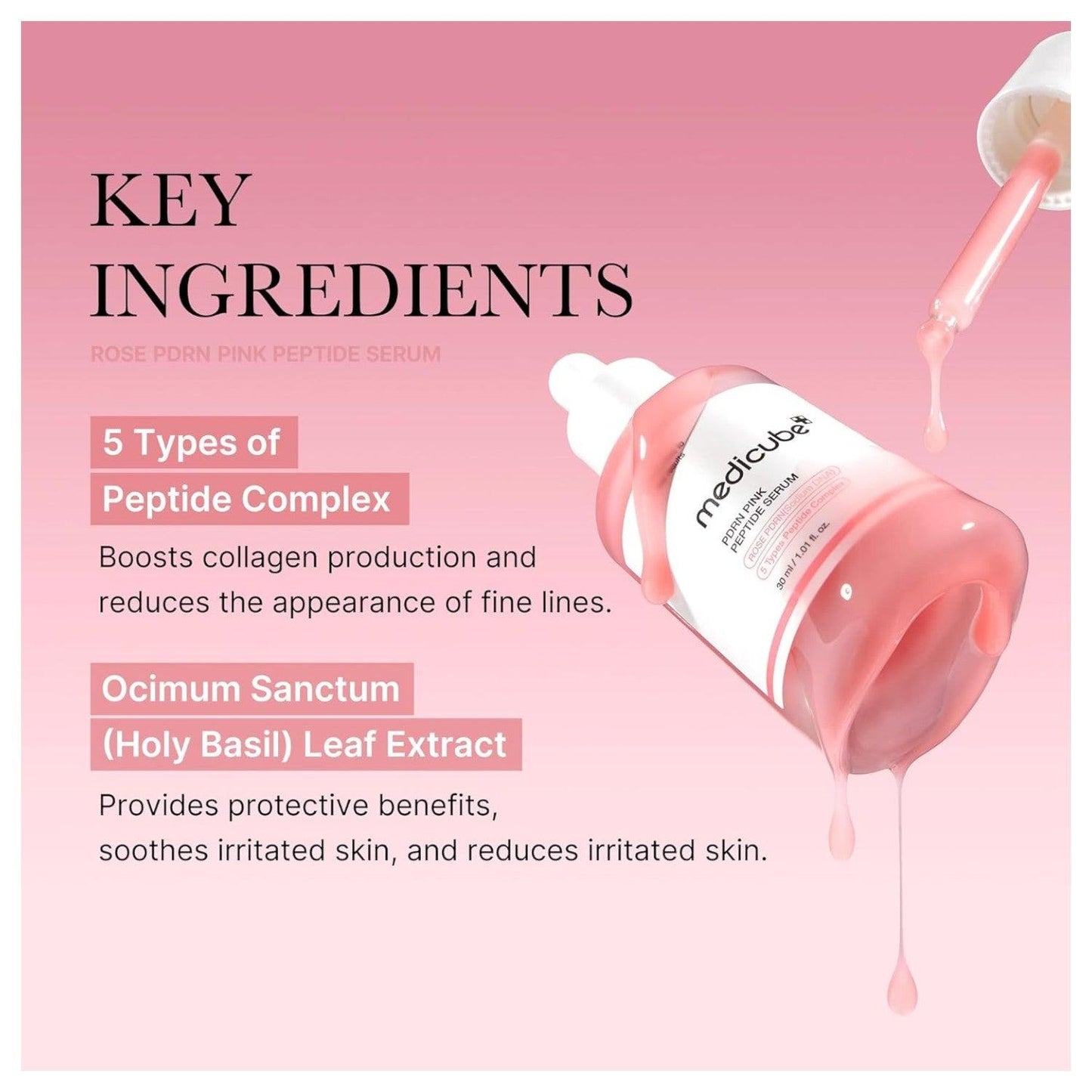 Medicube - PDRN Pink Peptide Serum 30ml - El Baúl de Mamá