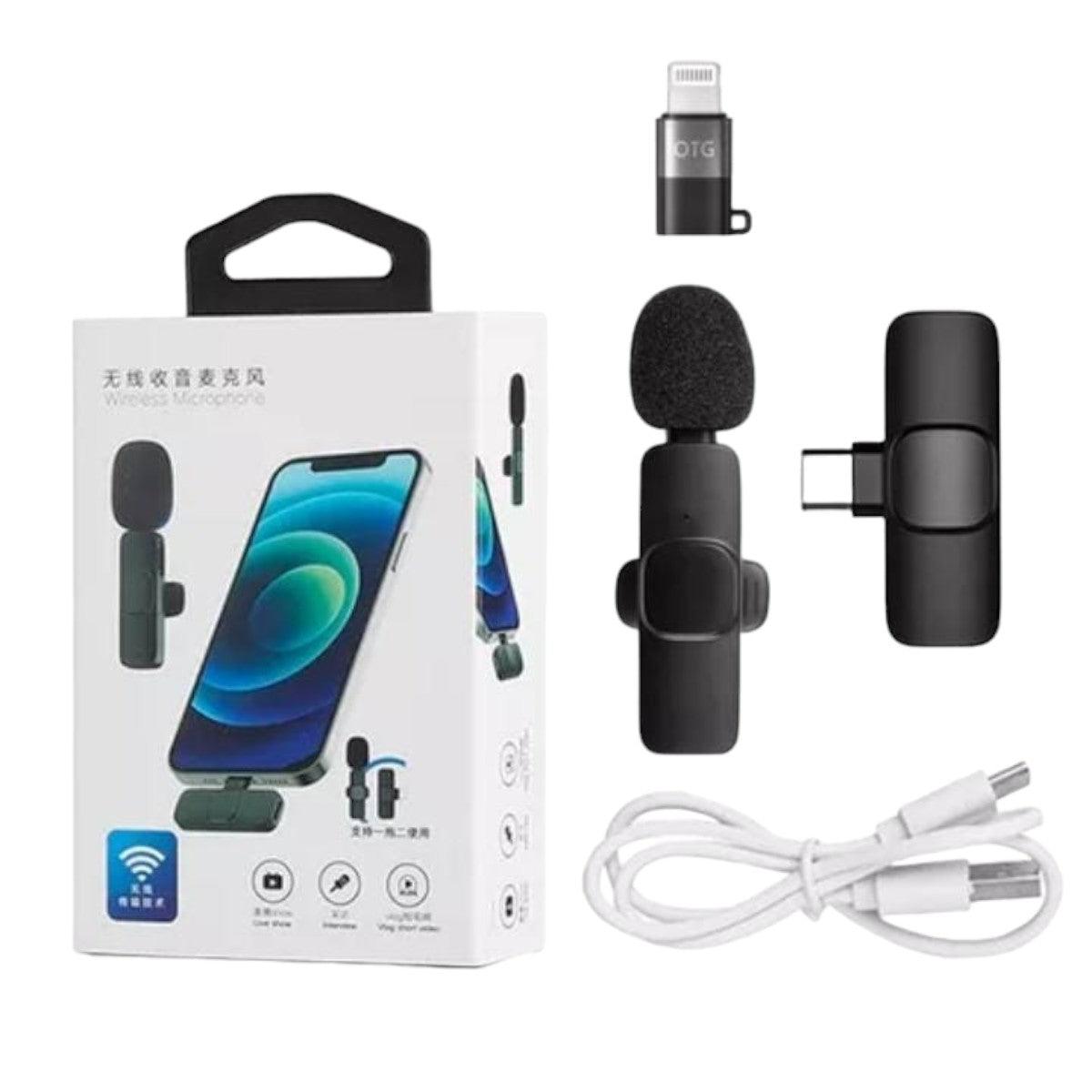 Microfono Inalambrico Tipo C y Lightning (iPhone) - El Baúl de Mamá