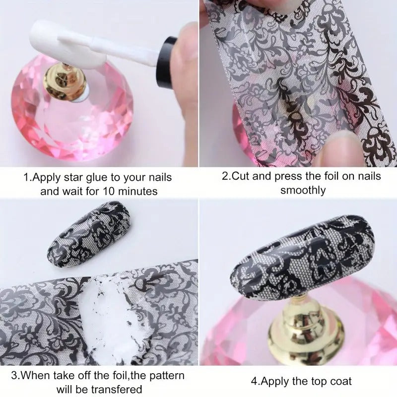 Pegamento para Foil Nail Art - El Baúl de Mamá
