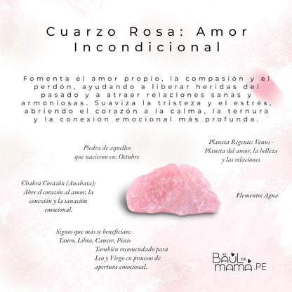 Pulsera Equilibrio del Amor: Cuarzo Rosa, Howlita y Cristal