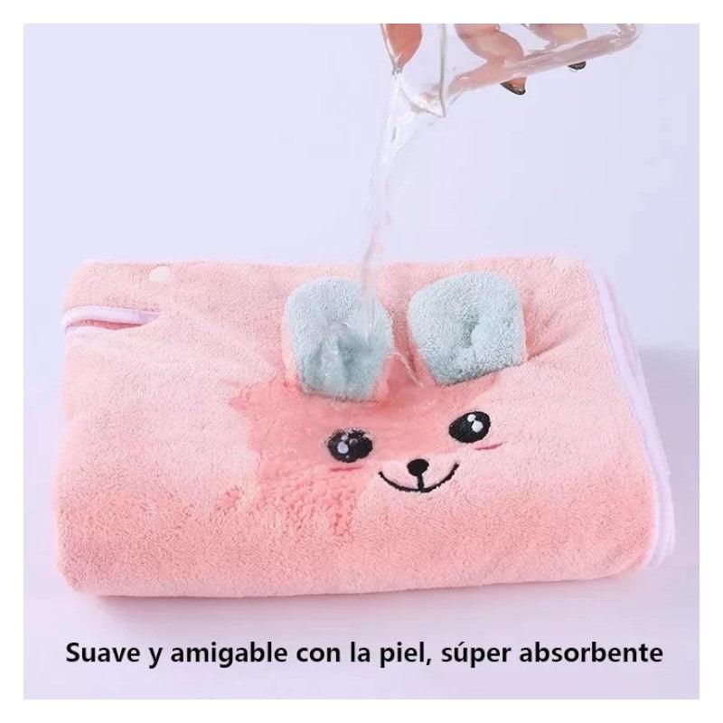 Toalla Salida de Baño Para Niñas Microfibra - El Baúl de Mamá
