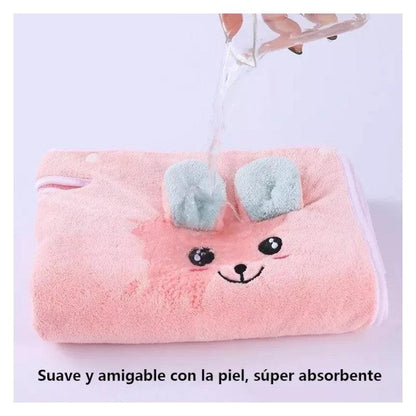 Toalla Salida de Baño Para Niñas Microfibra - El Baúl de Mamá
