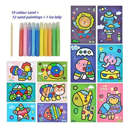 Kit de SandPainting Pintura con Arena de Colores - El Baúl de Mamá