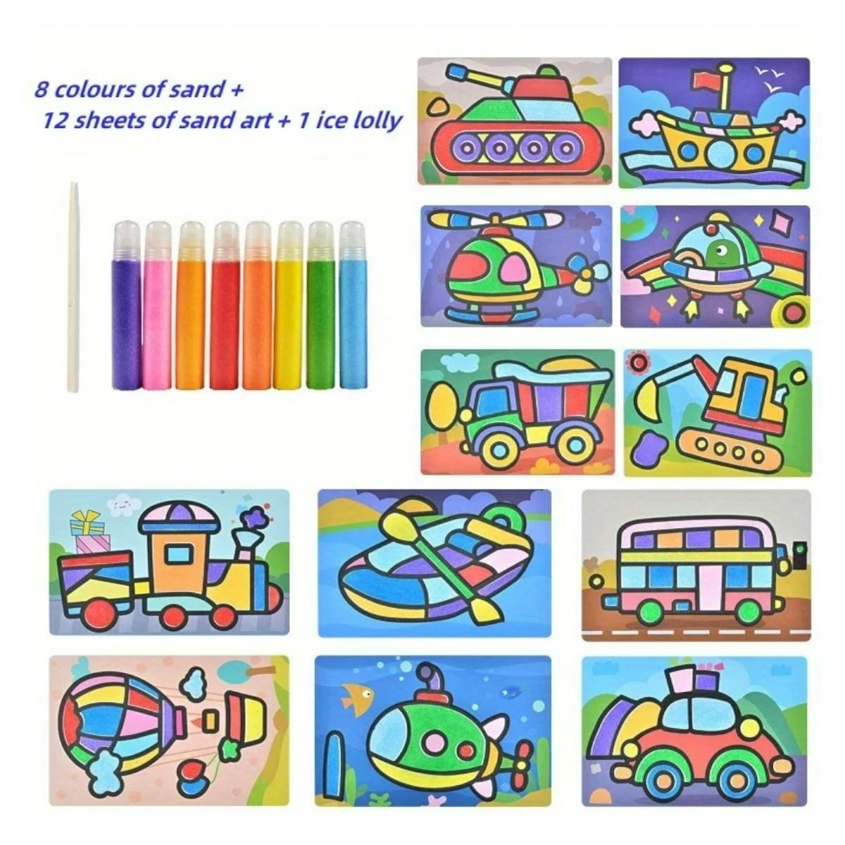 Kit de SandPainting Pintura con Arena de Colores - El Baúl de Mamá