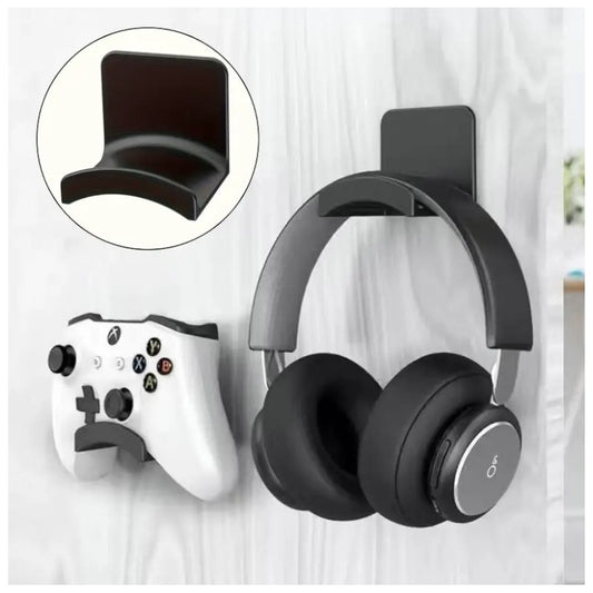 Soporte Adhesivo de Pared Blanco para Audifonos y Controles Set x 2 - El Baúl de Mamá