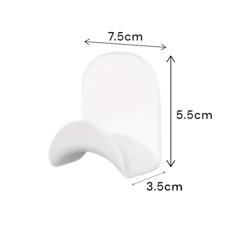 Soporte Adhesivo de Pared Blanco para Audifonos y Controles Set x 2 - El Baúl de Mamá
