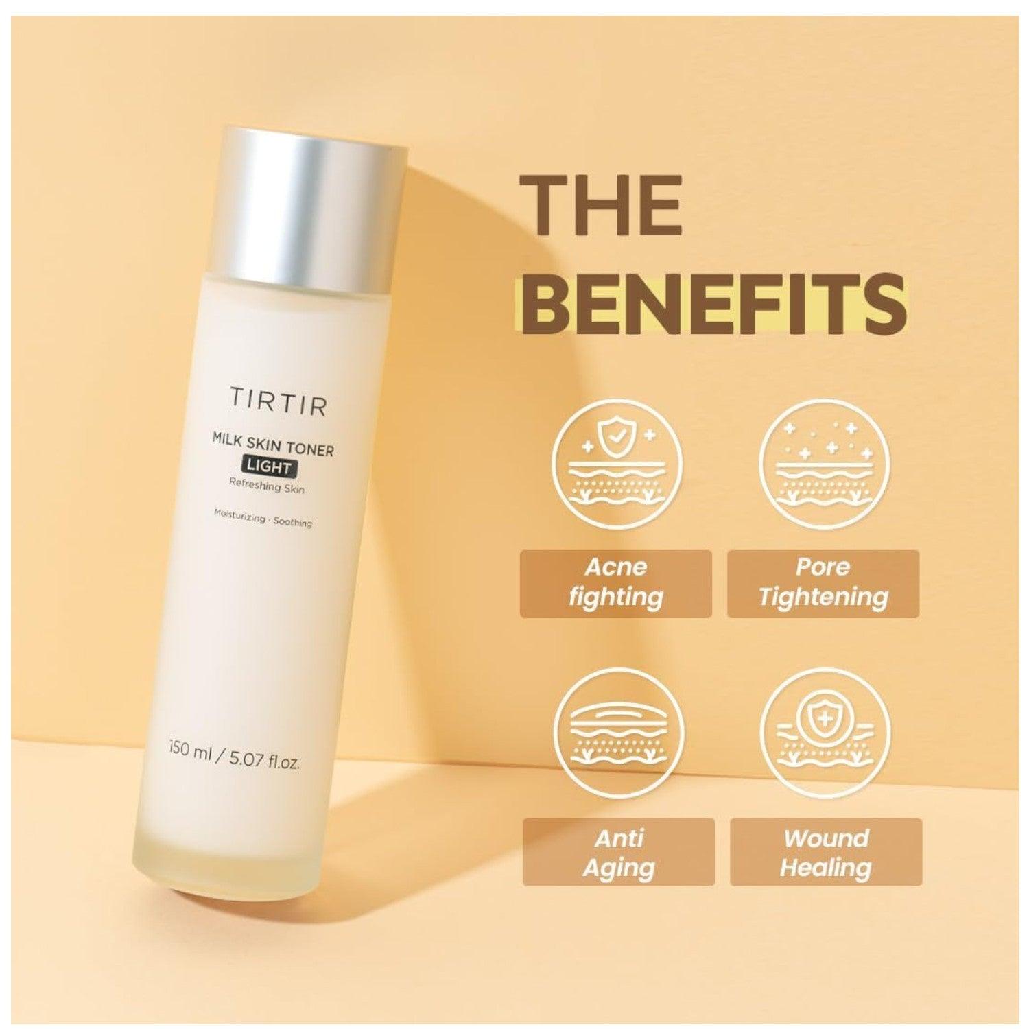 TIRTIR Tónico Milk Skin Toner Light Mini 50 ml - El Baúl de Mamá