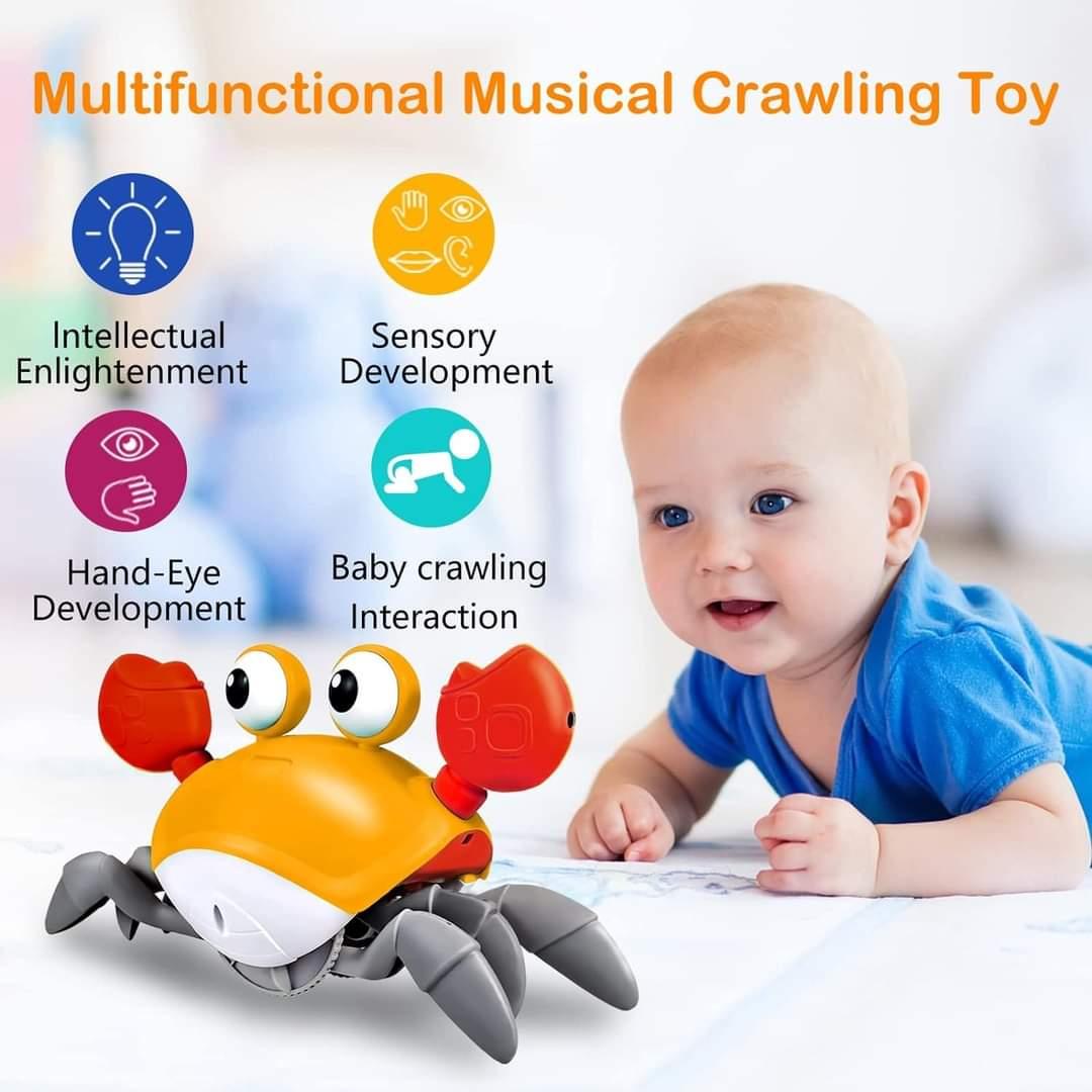 Cangrejo Sensorial para bebes - musica y luces - El Baúl de Mamá