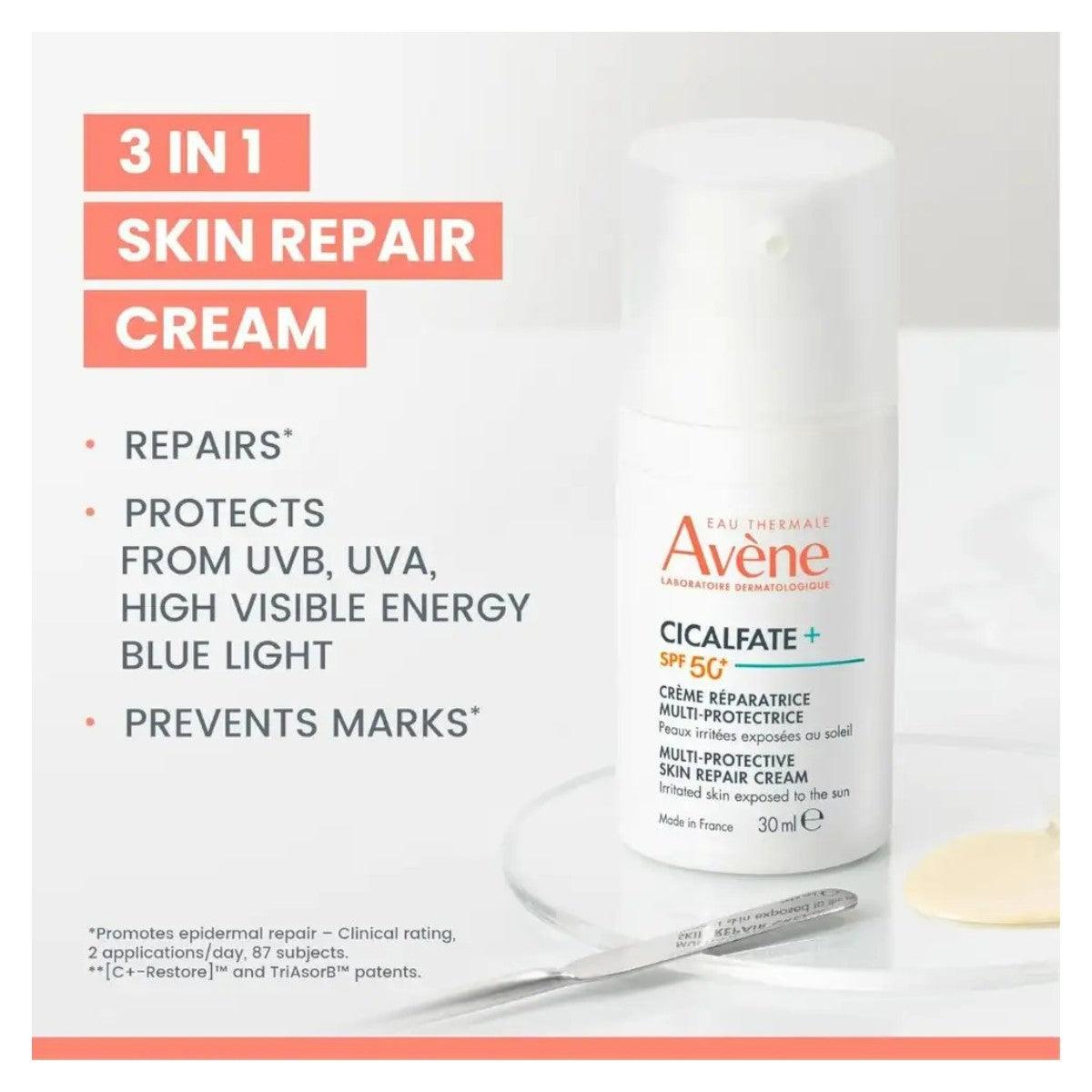 Cicalfate SPF50+ Crema Facial Reparadora Avene - El Baúl de Mamá