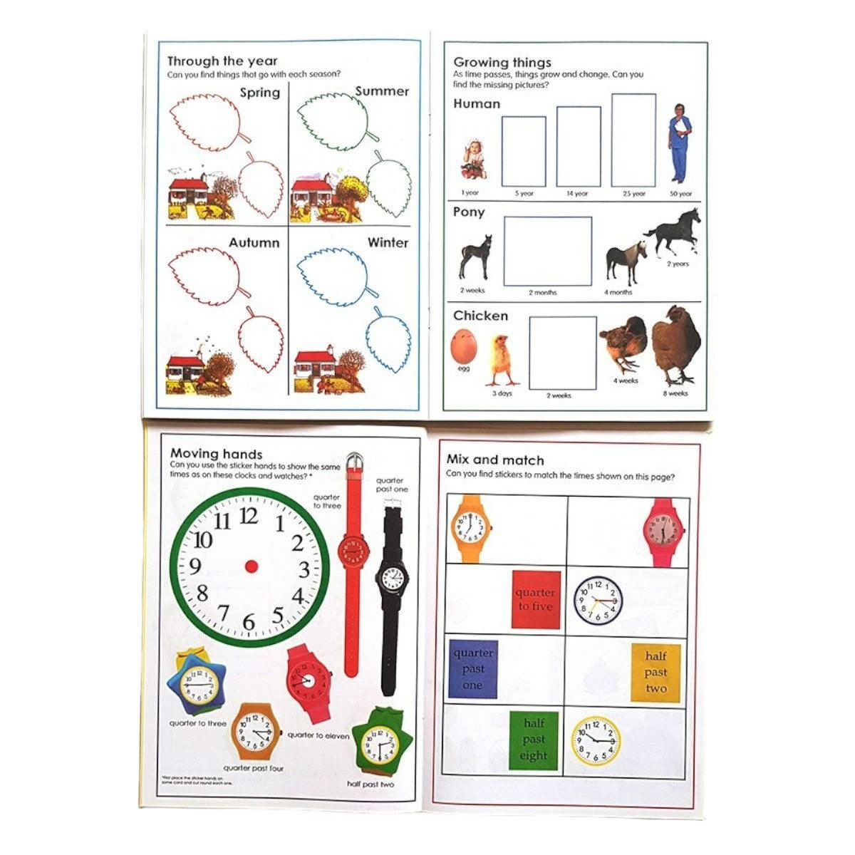 Pack de 3 Libros de Actividades con Stickers en Inglés - El Baúl de Mamá