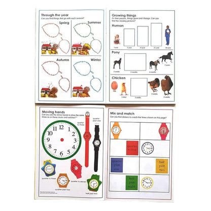 Pack de 3 Libros de Actividades con Stickers en Inglés - El Baúl de Mamá
