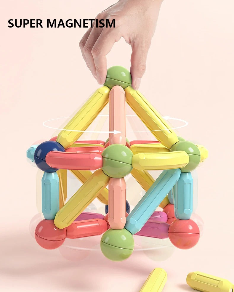 Juguete Educativo STEM 168 Bloques Magneticos - El Baúl de Mamá