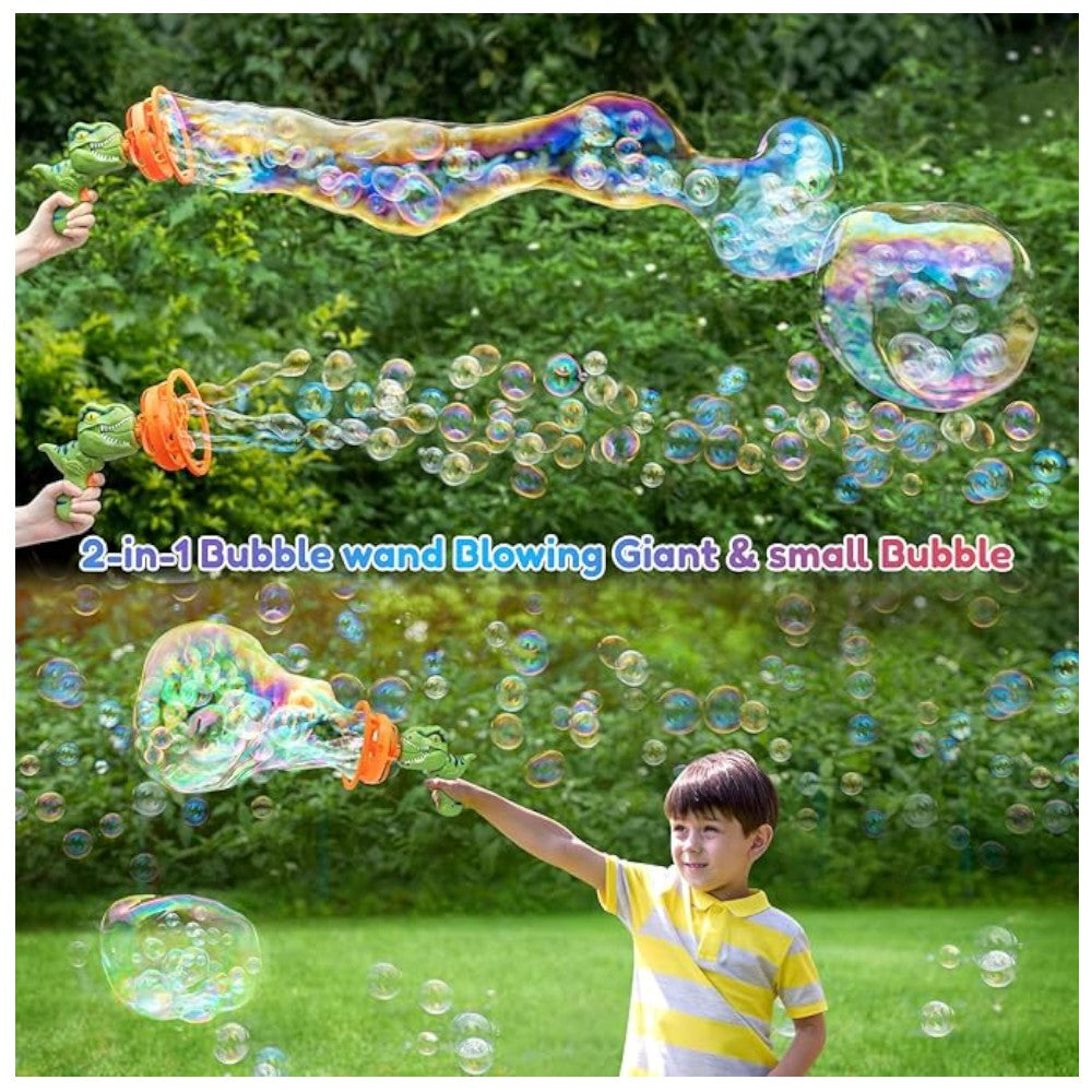Pistola de burbujas mágica - Dinosario - El Baúl de Mamá